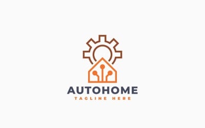 Automation House Logo Template Design
