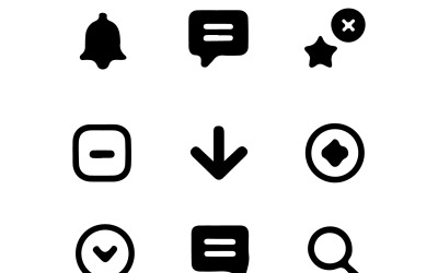 Editable Stroke Icon Sheet Modern UI &amp;amp; UX Icon Pack