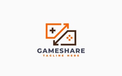 Game Sharing Logo Template Design