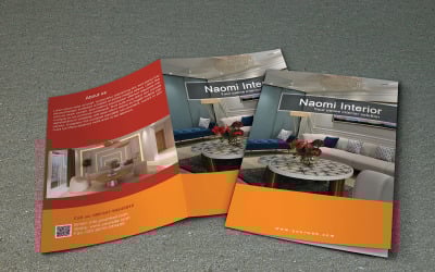 Interior Design Brochure Template | Minimal Layout