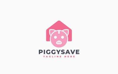 Piggy Saving Logo Template Design