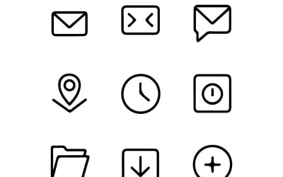 Hoja de iconos profesionales: iconos UI/UX para productos digitales