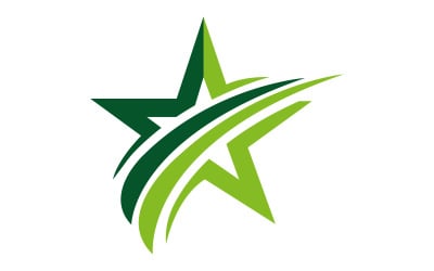 Динамичный логотип в виде звезды для бренда, ориентированного на успех, стартапы и энергетику.