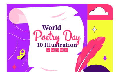 10 World Poetry Day Illustration