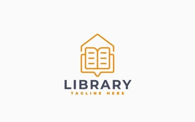 Knowledge House Logo Template Design