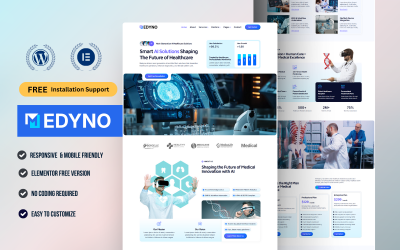 Medyno – набір шаблонів для охорони здоров’я та медичних технологій зі штучним інтелектом