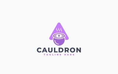 Modern Magic Cauldron Logo Template Design