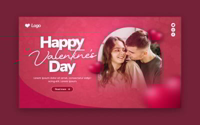 Valentijnsdag webbanner