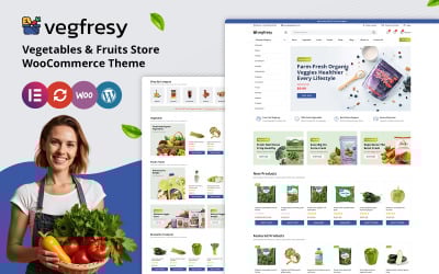 Vegfresy - Bioélelmiszer és zöldségbolt WooCommerce sablon