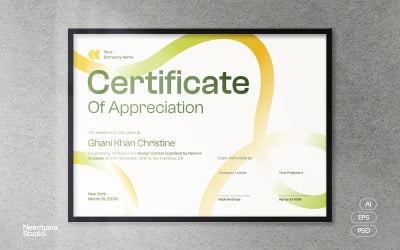 White Green Minimal Certificate