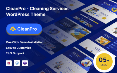 CleanPro - Temizlik Hizmeti WordPress Teması