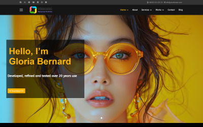Portfólio Pessoal JL CV vCard, Tema Joomla6 para Currículo