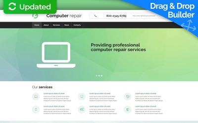 Computer Repair Moto CMS 3 Template Templates Moto CMS 3 №55845
