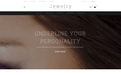 Jewelry Showcase OpenCart Template