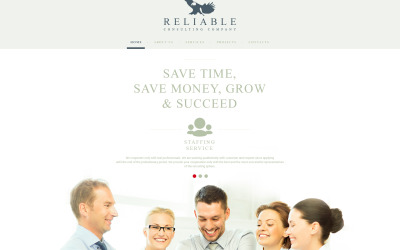 Modelo de site responsivo de consultoria