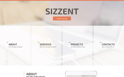 Plantilla de sitio web de Sizzent