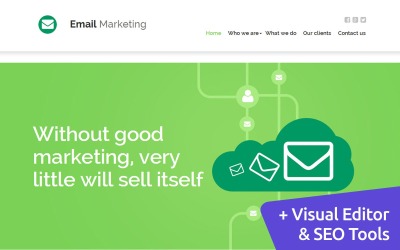 Tema Moto CMS 3 Responsive #55857 "Email Marketing"