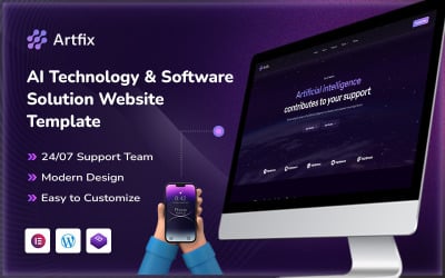 Artfix – Artificial Intelligence &amp;amp; AI Technology WordPress Theme