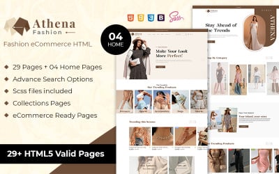 Athena - Divat e-kereskedelmi HTML sablon