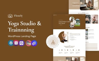 Flowly - Yoga, Fitness and Lifestyle WordPress CMS Landing Page