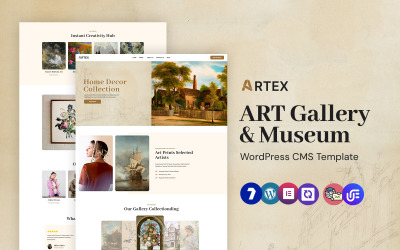Artex - Művészeti Galéria és Múzeum WordPress Elementor Sablon