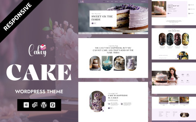 Cakey - Veelzijdig, responsief WordPress Elementor-thema voor bakkerij, snoep en gebak