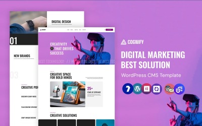 Cognify – WordPress Elementor-Theme für digitale Agenturen und Portfolios