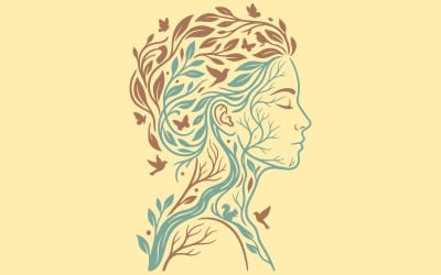 Variación del arte mural &amp;quot;Armonía de la naturaleza humana&amp;quot;