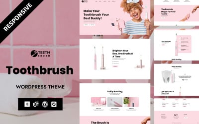 Зубна щітка - SmileBrush Шаблон WordPress для гігієни порожнини рота та стоматологічних товарів