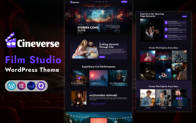 CineVerse – WordPress-thema voor filmstudio&amp;#39;s en theatervoorstellingen