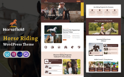 Horsefield – Ridsport och hästsport Elementor WordPress-tema