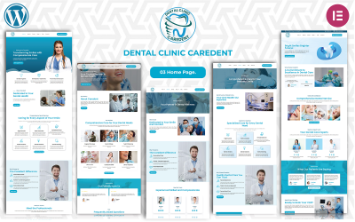 Caredent FREE Modern Dental Clinic Website Kit