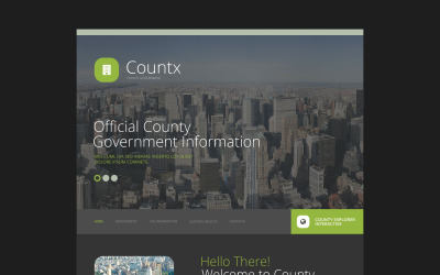 Countx modello di sito web