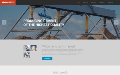 Industrial Responsive Website Template