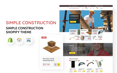 Jednoduché stavební Shopify téma