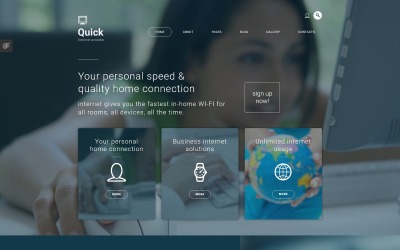 "Quick - Hosting Multipage Creative" Joomla模板 #55963