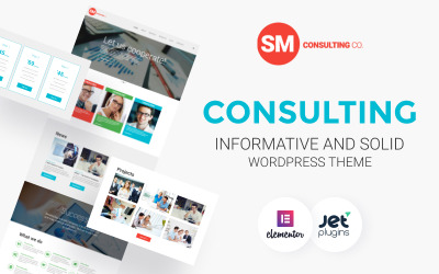 Responsywny motyw WordPress Consulting Co WordPress Theme #55944