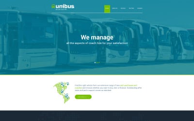 Шаблон адаптивного веб-сайта для транспорта