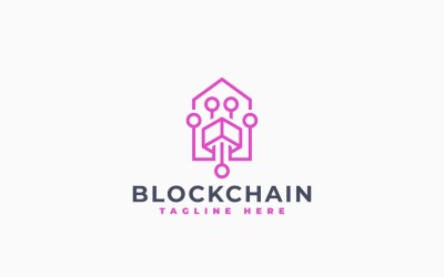 Blockchain Logo Minimalist Template Design