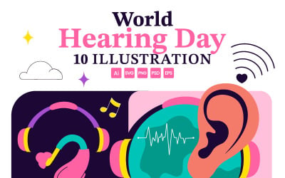 10 World Hearing Day Illustration