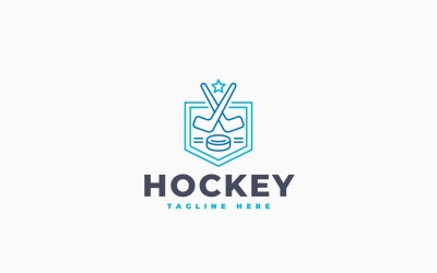 Modèle de logo pour club de hockey