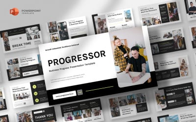 Progressor - Modelo de PowerPoint para Progresso Empresarial