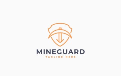 Mining Guard Logo Template Design