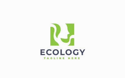 Ontwerp van een logo-sjabloon voor ecologie