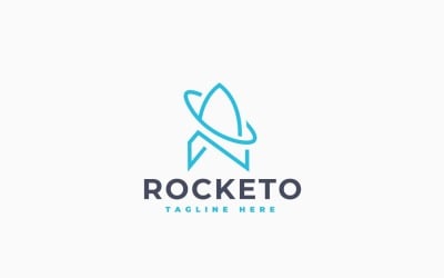 Rocket Space Logo Template Design