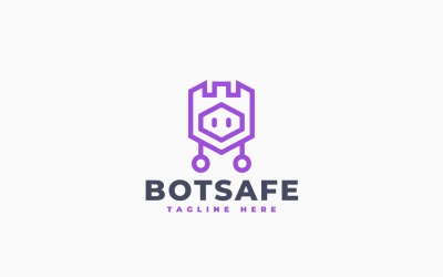 Bot Safety Logo Template Design