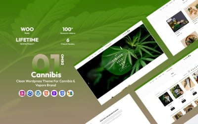 Cannibis – Clean Wordpress Theme For Cannabis &amp;amp; Vapors Brand