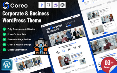 Coreo - WordPress-tema för företag