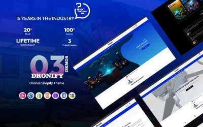 Dronify – Drónok Shopify sablon