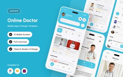 Healvora - Mall för design av online-läkarapp